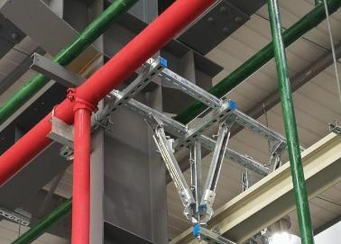 米林该抗震支架的整体式支吊架结构协调性好